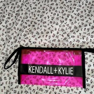 Kendall & Kylie Pink Floral Clear Pouch